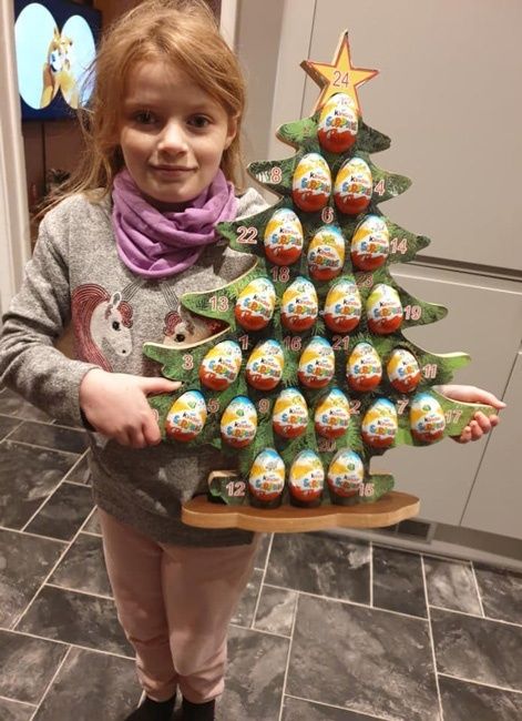 One of the winners of our Advent tree raffle at Maltby Manor Academy. Well done, and thank you to the school for fundraising for Maltby Rother Valley Lions.